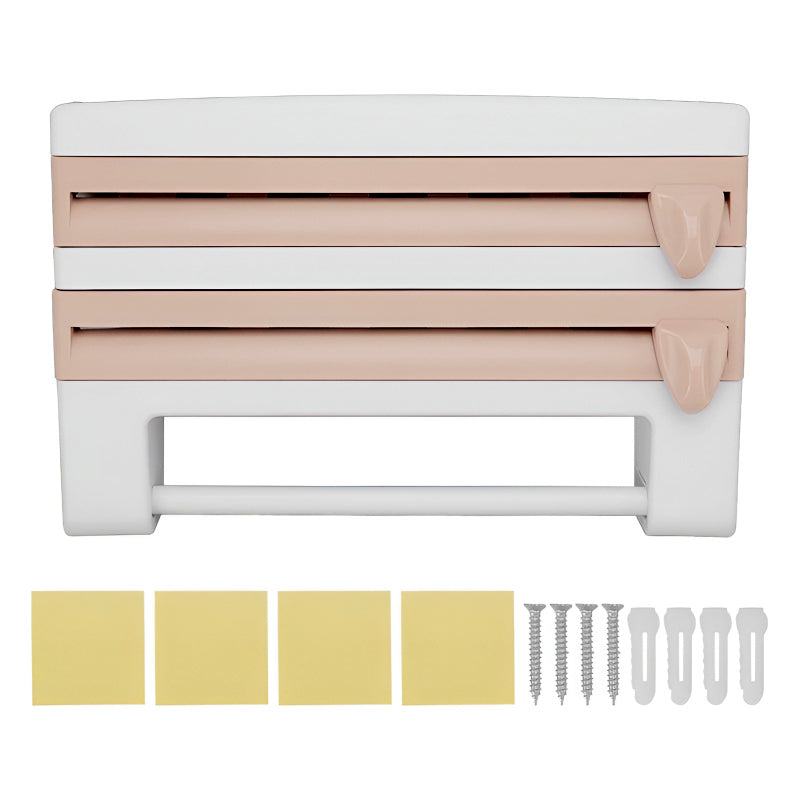 Mounted Kitchen Organizer Shelf with Foil Dispenser