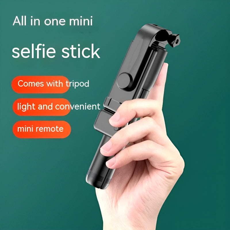 Selfie Stick Tripod with LED Fill Light and Detachable Remote,